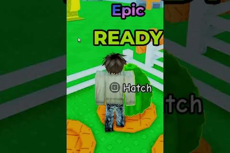 Epic Egg showing a READY hatch prompt in a Pen